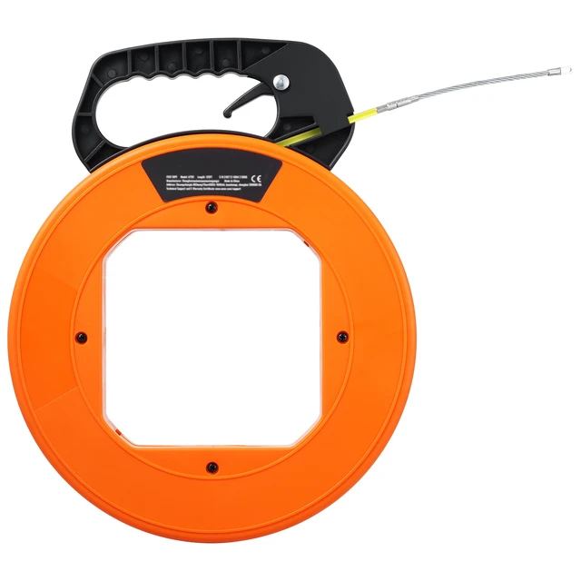 Alt view image 8 of 8 - Fish Tape Wire Cable Line Puller 100ft 1/16in Fiberglass High Plastic Case