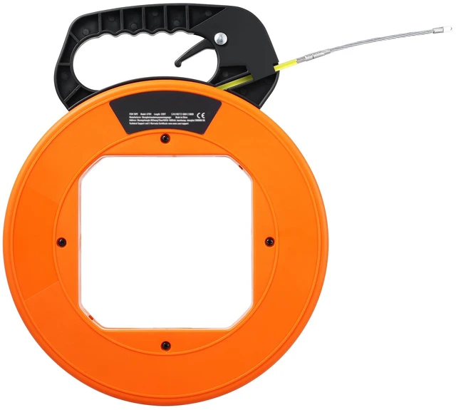 Alt view image 8 of 8 - VEVOR Fish Tape Wire Cable Line Puller 200ft 3/16in Fiberglass High Plastic Case