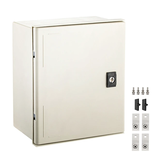 Alt view image 8 of 8 - NEMA Electric Box, 12x10x6'' NEMA 4X Fiberglass Electric Enclosure, IP66 Water & Dust Resistant, Suitable for Both Outdoor & Indoor Use, Includes Mounting Plate (30x25x14 cm)
