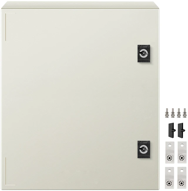 Alt view image 8 of 8 - NEMA Steel Enclosure, 16 x 12 x 8\'\' NEMA 4X Fiberglass Electrical Box, IP66 Waterproof & Dustproof, Outdoor/Indoor Electrical Junction Box, with Mounting Plate(40 x 30 x 20 cm)