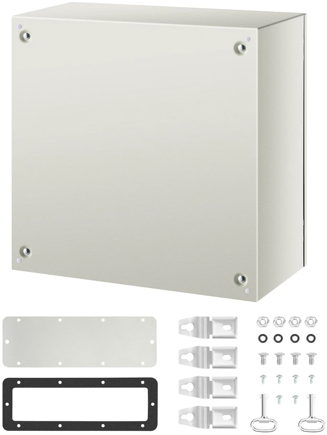 Alt view image 8 of 8 - NEMA Metal Case, 24x24x12'' NEMA 4X Metal Electric Enclosure, IP66 Water & Dust Resistant, Suitable for Both Outdoor & Indoor Use, Includes Mounting Plate
