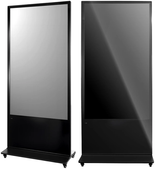 Main image of VEVOR 65 in Indoor Digital Signage 4K Floor Stand Advertising Display Kiosk, WiFi HDMI/USB Input Android OS, 178° Wide View, LCD Touchscreen Interactive Monitor, Mobile Commercial Totem Poster