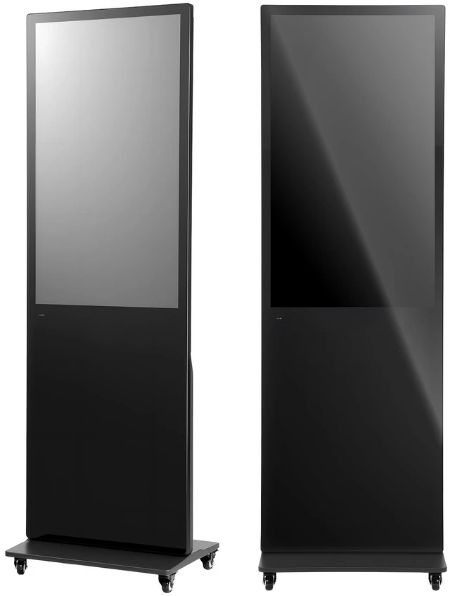 Main image of VEVOR 43 in Indoor Digital Signage Floor Standing Advertising Display Kiosk, with WiFi HDMI/USB Input Android OS, 178° Wide View, LCD Screen Interactive Monitor, Mobile Commercial Totem Poster