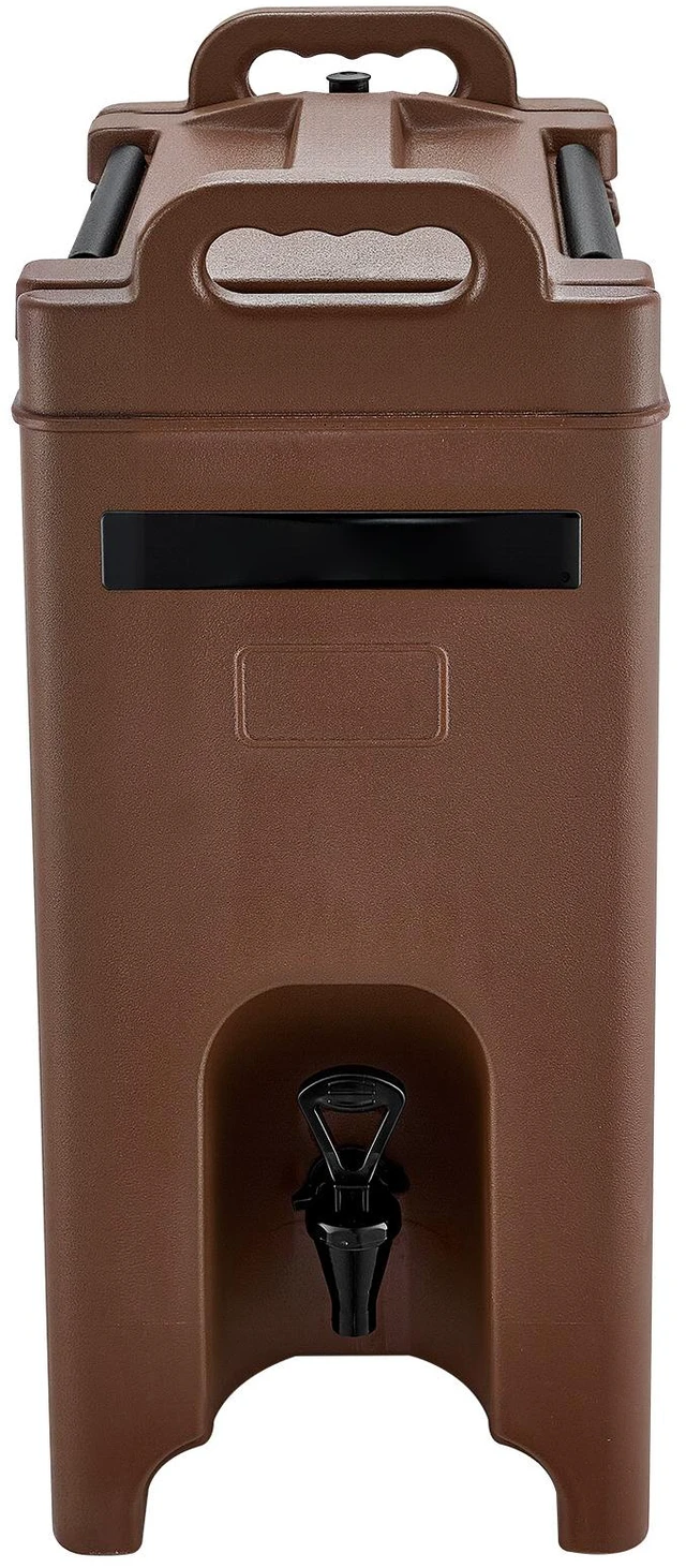 Alt view image 10 of 10 - Insulated Beverage Dispenser, 5 Gal/19L Hot and Cold Beverage Server with Spigot & Handle, Food-Grade Thermal Drink Dispenser Cooler for Tea Coffee Water in Cafes & Restaurants, Brown