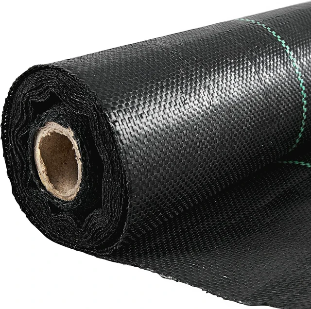 Alt view image 8 of 8 - Weed Barrier Landscape Fabric, 6 x 250 ft, 4.1 Oz Premium Woven Ground Cover, Heavy Duty PP Material & Easy Setup, Weed Control for Outdoor Garden, Lawn, Driveway, Black