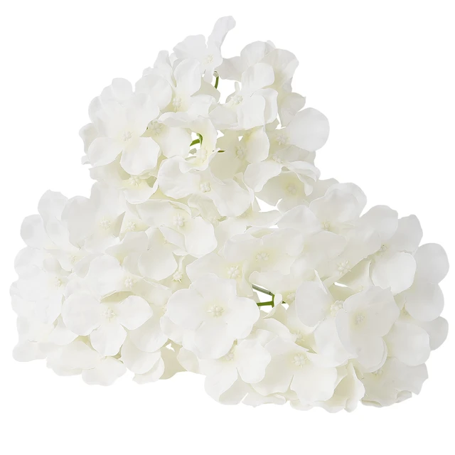 Alt view image 8 of 8 - Artificial Flowers, 205 pcs Real Looking White Silk Fake Hydrangea Bulk, White Faux Bridal Shower with Stems for DIY Wedding Bouquets, Home Centerpieces Arrangements, Party Tables Decorations