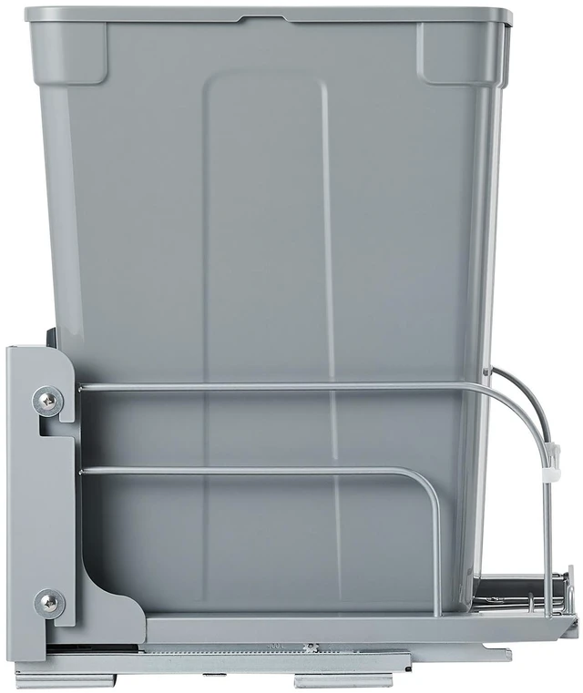 Alt view image 8 of 8 - Pullout Trash Can for Kitchen Cabinets, 35 QT Garbage Waste Recycling Bin, Under Mount Waste Container, with Heavy Duty Metal Soft Close Sliding System and Door Kit, for Sink, Under Counter
