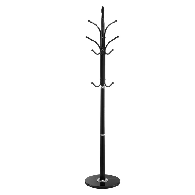 Alt view image 8 of 8 - Coat Rack Freestanding, Coats Tree Stand with Stable Marble Base & 6 Hooks, Free Standing Hall Coat Rack for Entryway, Bedroom, Office, Living Room, Modern Clothes Hanger for Coats, Hats, Bags