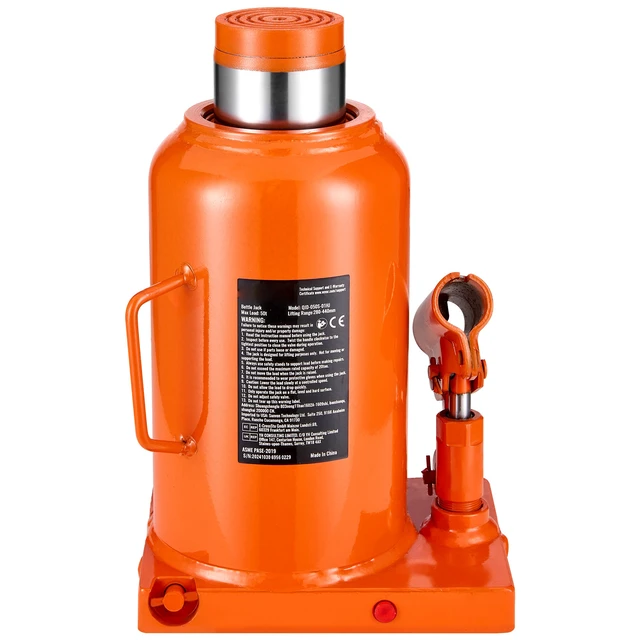 Alt view image 15 of 15 - Hydraulic Bottle Jack 50 Ton Manual High Lift Automotive Car Repair Shop