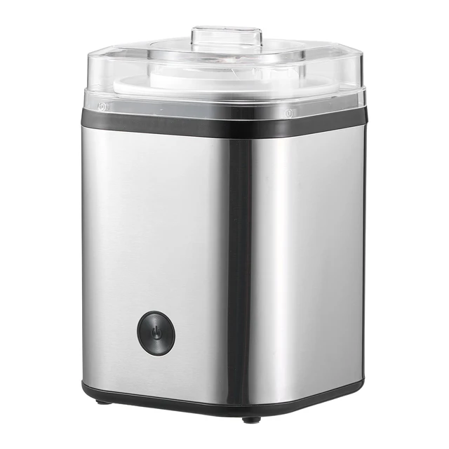 Alt view image 9 of 9 - Ice Cream Maker, 2.11 Qt. Large Capacity, Electric Automatic Ice-Cream Machine, with Easy Operation & Cleaning, Stainless Steel Shell, for Homemade Frozen Yogurt, Fruit Sorbet, Gelato, Silver