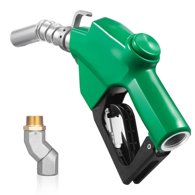 Alt view image 8 of 8 - 1 Inch NPT Automatic Fuel Nozzle with Swivel, Max Flow Rate 21.6 GPM, Auto Shut Off Diesel Gas Pump Nozzle with 3-Speed Trigger Lock & 1-3/16 in (OD=30.1 mm) Spout for Gasoline, Diesel, Kerosene