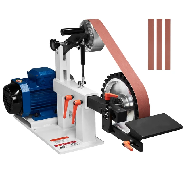 Alt view image 9 of 9 - Belt Grinder Sander, 72 x 2-Inch Variable Speed Belt Polisher with VFD, 1500W 2HP Polishing Grinding Machine with 3 Grinding Moulds & 3PCS Sanding Belts for Metalworking, Knife Making