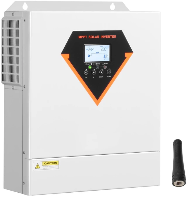 Alt view image 8 of 8 - Hybrid Solar Inverter, 3500W, All in One Pure Sine Wave Power Inverter Charger, 24V DC to 220/230V AC, with Built-in 100A MPPT Solar Controller, for Off-Grid System Lead Acid Lithium Battery