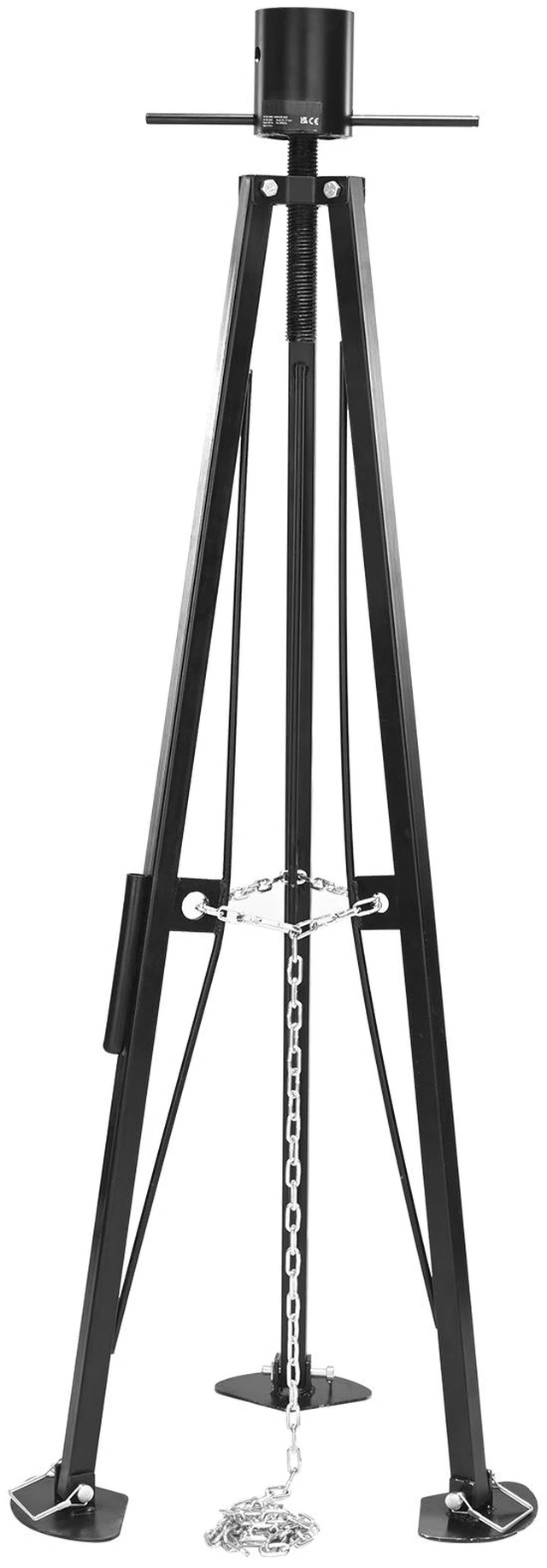 Alt view image 16 of 16 - VEVOR 5th Wheel Tripod Stabilizer, 5000 LBS Load Capacity Tripod Fifth Wheel Stabilizer, 35"-57" Adjustable Height RV Gooseneck Stabilizer, Tripod Jack for Fifth-Wheel Trailers, RVs, and Campers