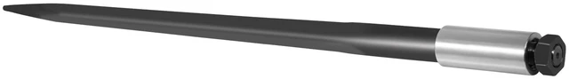 Alt view image 8 of 8 - Hay Spear 39\" Bale Spear 3600 lbs Capacity, Bale Spike Quick Attach Square Hay Bale Spears 1 3/4\", Black Coated Bale Forks, Bale Hay Spike with Hex Nut and Sleeve for Buckets Tractors Loaders