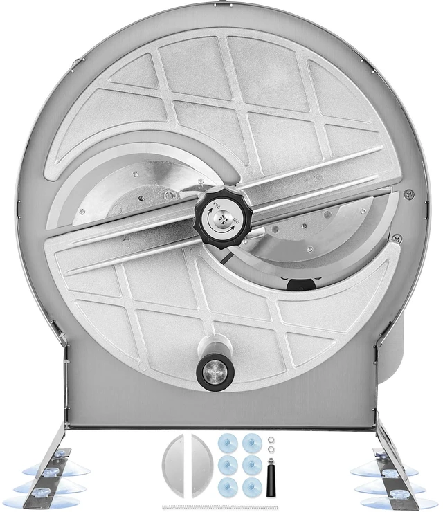 Alt view image 8 of 8 - Manual Vegetable Fruit Slicer, 0-0.5"/0-12mm Thickness Adjustable Commercial Slicer Machine, Stainless Steel Food Cutter Slicing Machine with 2 Spare Blades, for Potato, Cucumber, Lemon, Tomato