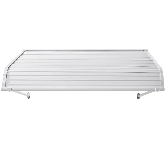 Alt view image 8 of 8 - Aluminum Awning 48 x 42 in, Durable Window Awning Door Canopy, Lightweight and Stable Aluminum Exterior Awnings Rain Snow Sunlight Protection for Door Entrance Windows Patio Porch