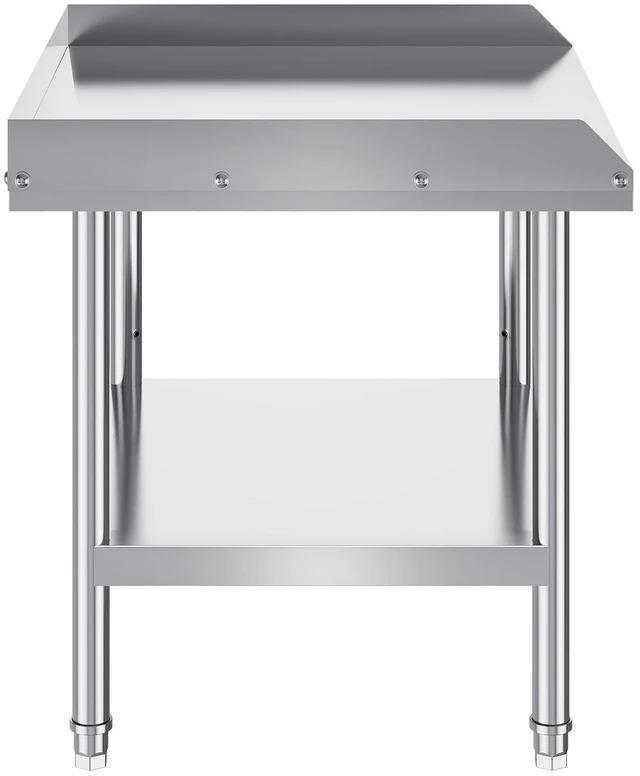 Alt view image 15 of 15 - VEVOR Stainless Steel Work Table, 24 x 28 x 26 Inch Commercial Food Prep Worktable, 3-Sided Backsplash Heavy Duty Prep Worktable, Metal Work Table with Adjustable Height for Restaurant Home Hotel