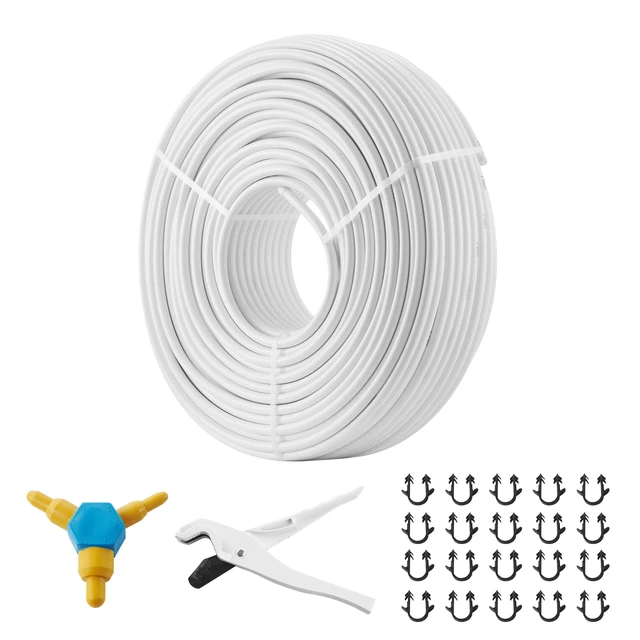 Alt view image 6 of 6 - PEX-AL-PEX Tube, 656ft, 5/8'' Diameter Aluminum-Plastic Composite Pipe Oxygen Barrier Radiant Floor PEX Pipe, 0.08'' Thickness Radiant Heat Floor Plumbing Inner Aluminum Layer PEX Tubing Pipe