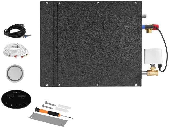 Alt view image 9 of 9 - VEVOR 7.5kW Steam Generator with Controller for Home Sauna Spa Auto Drain Kit
