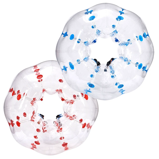 Alt view image 9 of 9 - Inflatable Bumper Balls 2-Pack, 5FT/1.5M Body Sumo Zorb Balls for Teen & Adult, 0.8mm Thick PVC Human Hamster Bubble Balls for Outdoor Team Gaming Play, Bumper Bopper Toys for Garden, Yard, Park