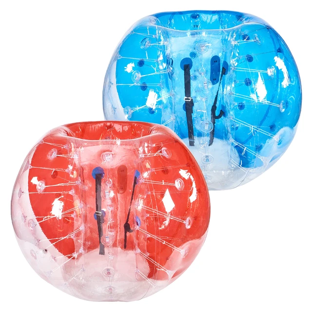 Alt view image 8 of 8 - Inflatable Bumper Balls 2-Pack, 5FT/1.5M Body Sumo Zorb Balls for Teen & Adult, 0.8mm Thick PVC Human Hamster Bubble Balls for Outdoor Team Gaming Play, Bumper Bopper Toys for Garden, Yard, Park