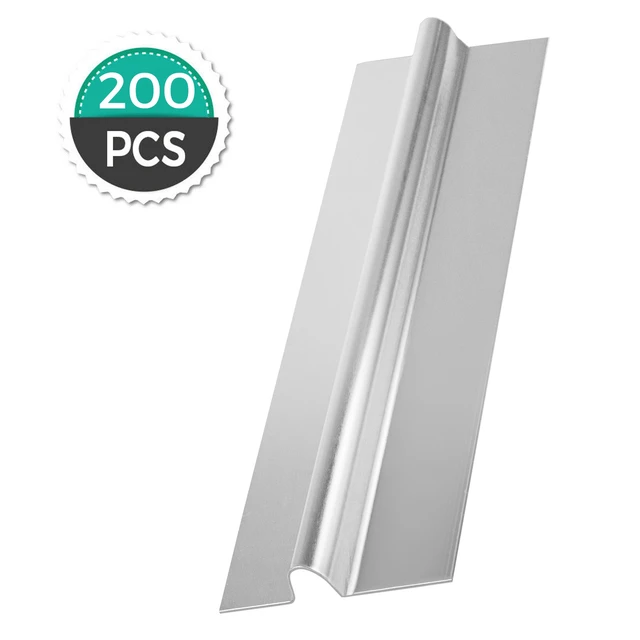 Alt view image 8 of 8 - PEX Heat Transfer Plates, 200 pcs Box Radiant Heat Transfer Plates, 2ft Aluminum PEX Heat Transfer Plates, 1/2 inch Heat Transfer Plates Designed for PEX Tubing