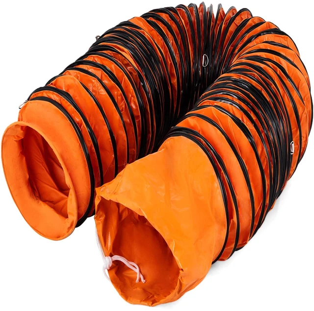 Alt view image 8 of 8 - 7.6 M/25 FT PVC Flexible Duct Hosing for 203 MM/8 Inch Diameter Exhaust Fan