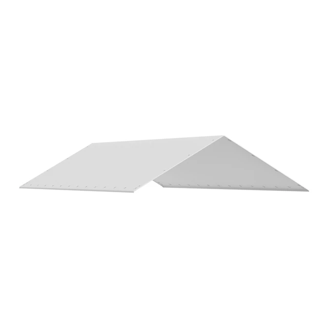 Alt view image 15 of 15 - VEVOR 10 x 20 ft Carport Replacement Canopy Cover, Garage Top Tent Shelter Tarp Heavy-Duty Waterproof & UV Protected, Easy Installation with 40 Ball Bungeess (Only Top Cover, Frame Not Include), White