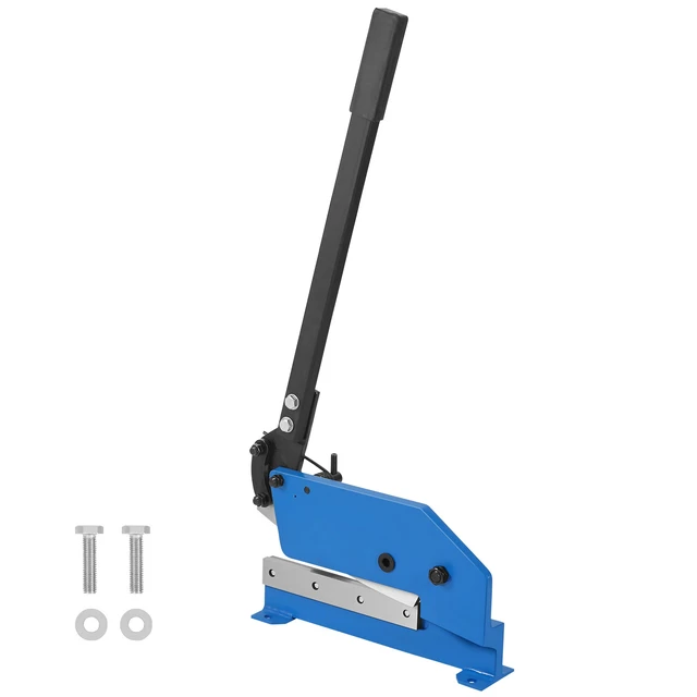 Alt view image 8 of 8 - 8" Manual Hand Plate Shear for Metal Sheet Processing, HS-8 Benchtop Cutter with Q235 Material, for Crafts Thick Steel Crafting, Heavy Duty Roll Press Machine for Builders, DIY Enthusiasts
