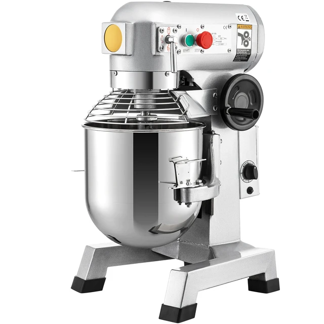 Alt view image 14 of 14 - Commercial Food Mixer, 30Qt Commercial Mixer with Timing Function, 1100W Stainless Steel Bowl Heavy Duty Electric Food Mixer Commercial with 3 Speeds Adjustable 108/199/382 RPM, Dough Hook Whisk