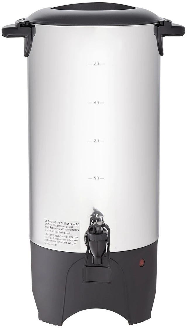 Alt view image 8 of 8 - VEVOR Commercial Coffee Urn 50 Cup Stainless Steel Coffee Dispenser Fast Brew