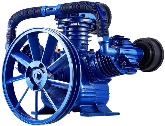 Alt view image 15 of 15 - Air Compressor Pump Head, 10HP 17.5CFM @ 90PSI, 3-Cylinder Oil Lubricated Air Compressor Piston Pump Head, Dual Stage V-Type Cast Iron Air Compressor Pump Replacement with Max. 185PSI Pressure