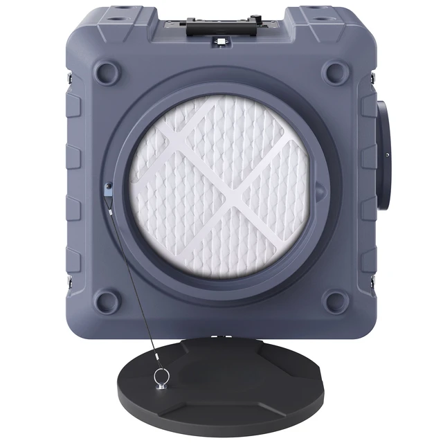 Alt view image 8 of 8 - Air Scrubber with 3-Stage Filtration, Stackable Negative Air Machine 800 CFM, Air Cleaner with MERV10, Carbon, H13 HEPA, for Home, Industrial and Commercial Use