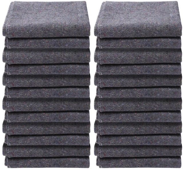 Alt view image 15 of 15 - Moving Blankets, 72" x 54", 21 lbs/dz Weight, 12 Packs, Professional Recycled Cotton Packing Blanket, Large Heavy Duty Shipping Mover Pads Perfect for Protecting Furniture, Floors, Appliances
