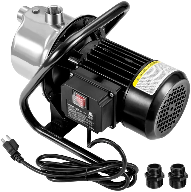 Alt view image 16 of 16 - Shallow Well Pump, 1.5 HP 115V, 1200 GPH 164 ft Height, 87 psi Max Pressure, Portable Stainless Steel Sprinkler Booster Jet Pumps for Garden Lawn Irrigation system, Lake Fountain, Water Transfer