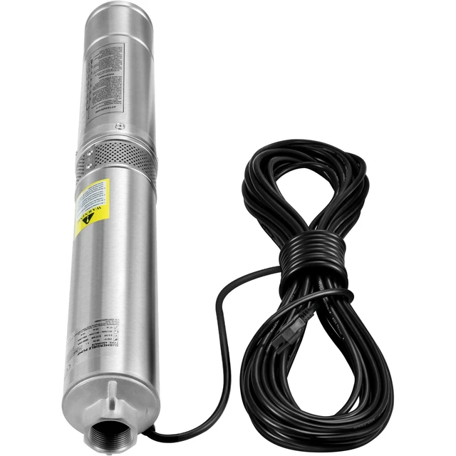 Alt view image 8 of 8 - Deep Well Submersible Pump, 1HP 115V/60Hz, 37gpm Flow 207ft Head, with 33ft Electric Cord, 4\" Stainless Steel Water Pump for Industrial, Irrigation&Home Use, IP68 Waterproof Grade
