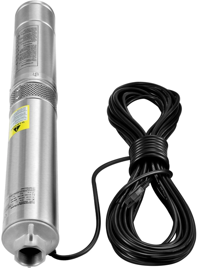 Alt view image 8 of 8 - Deep Well Submersible Pump, 0.5HP 115V/60Hz, 28gpm Flow 167ft Head, with 33ft Electric Cord, 4\" Stainless Steel Water Pumps for Industrial, Irrigation&Home Use, IP68 Waterproof Grade