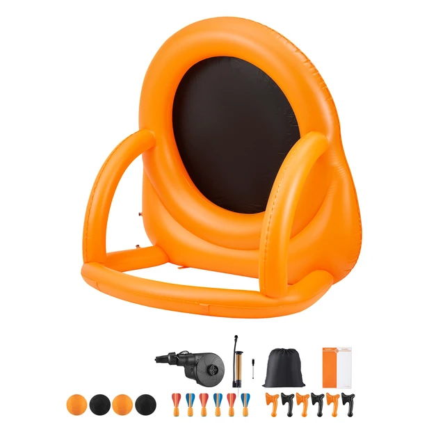 Alt view image 8 of 8 - Inflatable Soccer Dart Board, over 6 ft High Giant Soccer Dart Board with 4 Kick Balls 6 Darts 6 Axe & Air Pump, 3-Min Setup, Ideal for Giant Yard Games, Giant Kick Darts Game, Soccer Dart Game