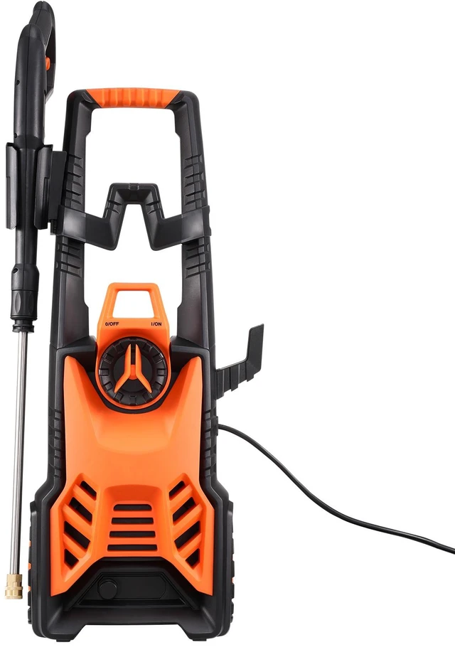 Alt view image 8 of 8 - Electric Pressure Washer, Max 4500 PSI and 3.2 GPM, High Power Pressure Cleaning Machine with 4 Quick Connect Nozzles and a Foam Cannon, Ideal for Cars/Fences/Driveways/Patios/Home Cleaning