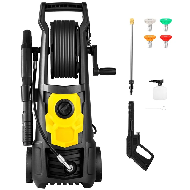 Alt view image 16 of 16 - Electric Pressure Washer, 2000 PSI, Max. 1.76 GPM Power Washer with 20 ft Hose, 4 Quick Connect Nozzles, Foam Cannon, Portable to Clean Patios, Cars, Fences, Driveways, ETL Listed