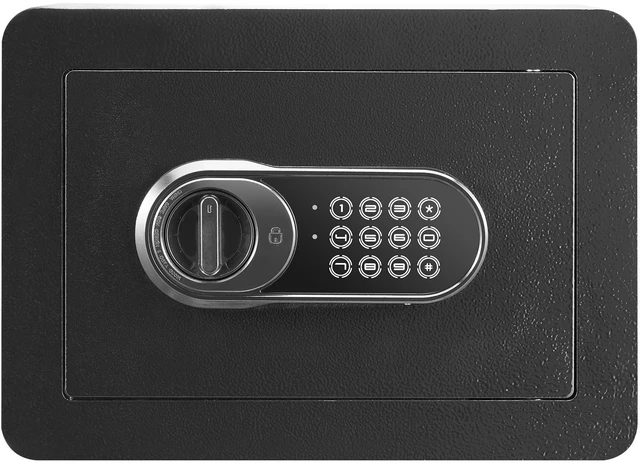 Alt view image 15 of 15 - Safe, 0.5 Cubic Feet Home Safe, Steel Security Safe with Digital Keypad and 2 Keys, Wall-Mounted Cabinet Safe Protect Cash, Gold, Jewelry, Documents for Home, Hotel, 13.8 x 9.8 x 9.8 inches