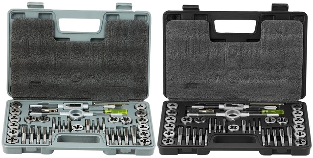 Alt view image 16 of 16 - Tap and Die Set, 80-Piece Metric and SAE Standard, Bearing Steel Taps and Dies, Essential Threading Tool for Cutting External Internal Threads, with Complete Accessories and Storage Case