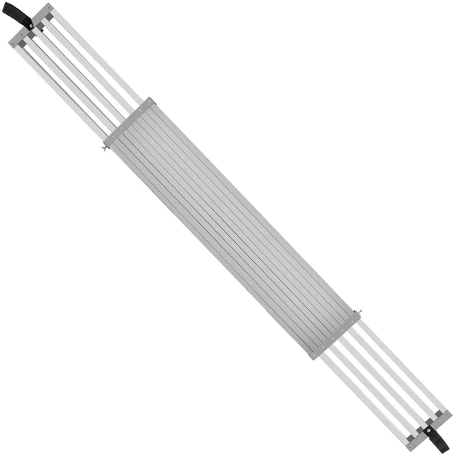 Alt view image 8 of 8 - Telescoping Aluminum Work Plank, 9-15 Feet 500lbs Capacity, 12.5 inch Width Aluminum Scaffold Plank,Extension Staging Plank with Skid-Proof Platform Scaffold Ladder Accessory