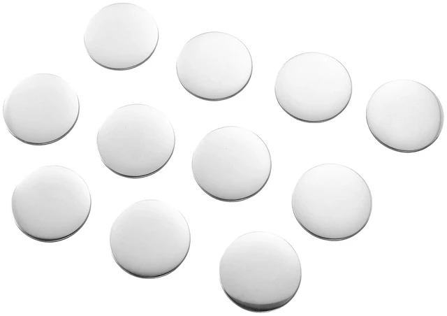 Main image of VEVOR Button Maker Supplies 50 Sets 2.95 in / 75 mm Magnet Button Parts, with Magnetic and Bottle Opener Backs, Metal Shells, Clear Mylar Films, and Blank Circle Papers, for Home DIY, Kitchen Decor