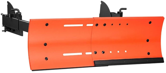 Main image of VEVOR Snow Plow Kit 22 to 32 in Width Adjustable Universal Plow Attachment, for Most Snowblowers, Dual-Mode Operation, Quick to Detach, Foldable Steel Scrape Blade, Efficient Snows Clearing, Black