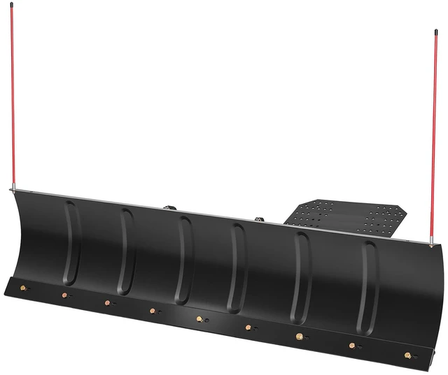 Main image of VEVOR Snow Plow Kit 60 in Universal Plow Attachment 3 Mount Options Black, for Most ATVs and UTVs, Height & Left-Right Adjustable, Quick to Detach, Steel ATV Scrape Blade, Efficient Snows Clearing