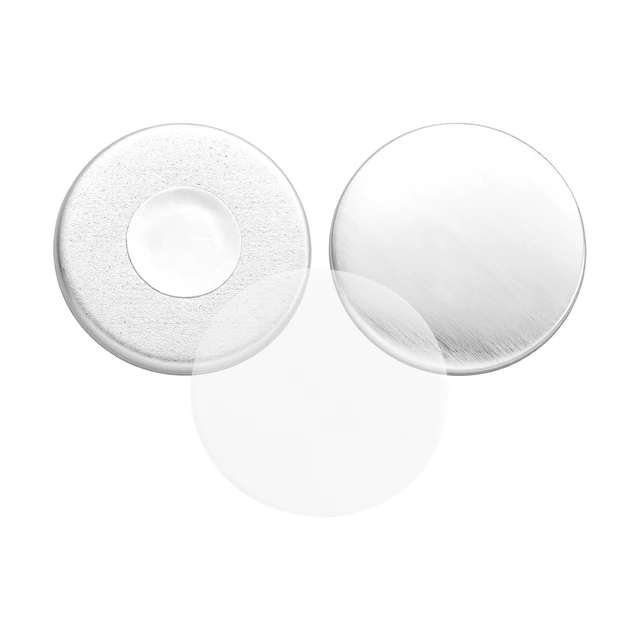 Alt view image 2 of 2 - VEVOR Button Maker Supplies 50 Sets 1.26 in / 32 mm Refrigerator Magnets, Button Parts with Magnetic Backs, Metal Shells, Clear Mylar Films, and Blank Circle Papers, for Home DIY and Kitchen Decor