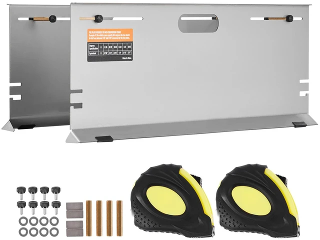 Alt view image 16 of 16 - VEVOR Wheel Alignment Tool, 2-Pack Alignment Tool Toe Plates, Stainless Steel Toe Angle Measurement Tool Plate, 4 Alignment Rods and Magnetic Slots, Includes Measuring Tapes & Conversion Chart