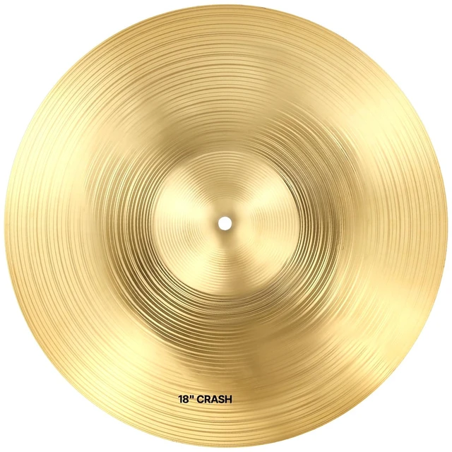 Alt view image 15 of 15 - VEVOR Cymbal Pack 4 Pieces Cymbals Drum Set 14 16 18 20 Inches Cymbals for Drum